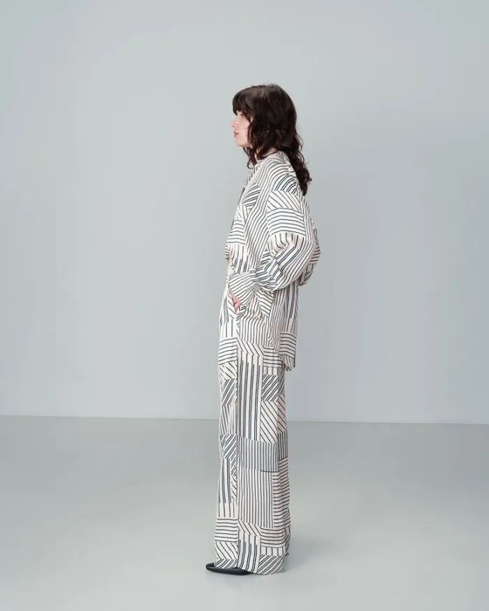 Grace and Mila Flowing Trousers TROUSERS ECRU NELSON 8211 Shop