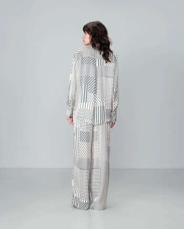 Grace and Mila Flowing Trousers TROUSERS ECRU NELSON 8211 Shop