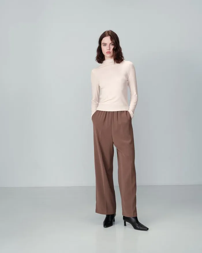 Grace and Mila Flowing Trousers TROUSERS KAKI NOBLESSE 8211 Shop