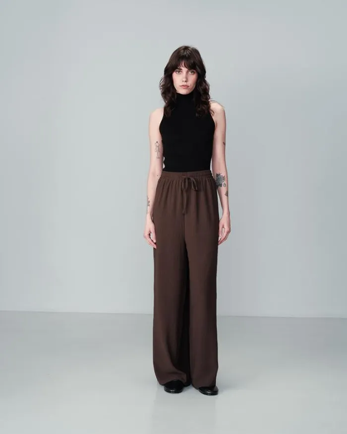 Grace and Mila Flowing Trousers TROUSERS TAUPE NINE 8211 Shop