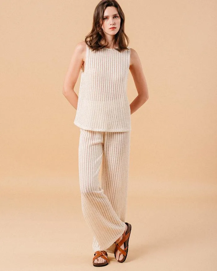 Grace and Mila HighWaisted Trousers TROUSERS BEIGE MORGANE 8211 Shop