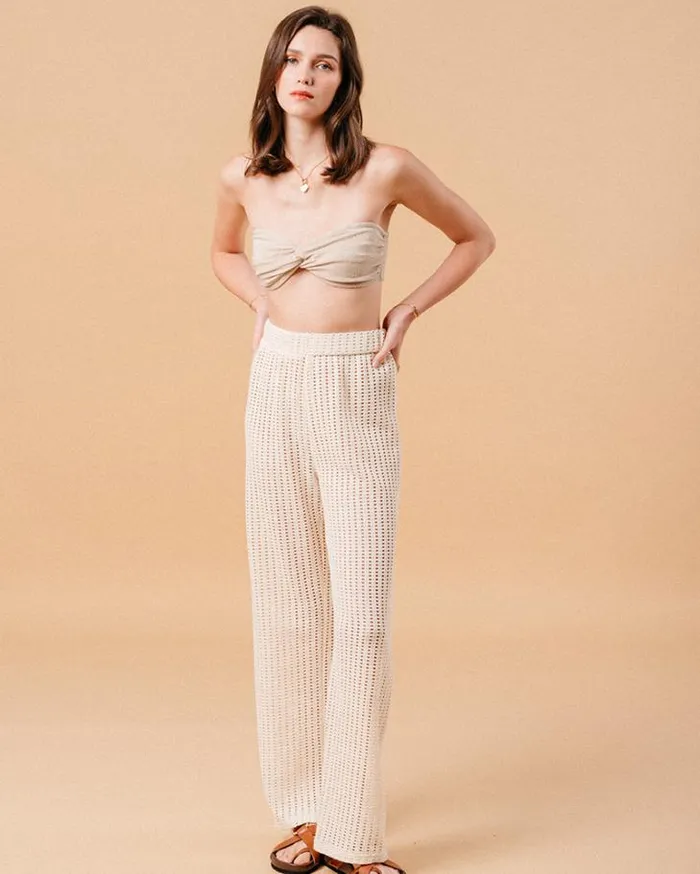Grace and Mila HighWaisted Trousers TROUSERS BEIGE MORGANE 8211 Shop
