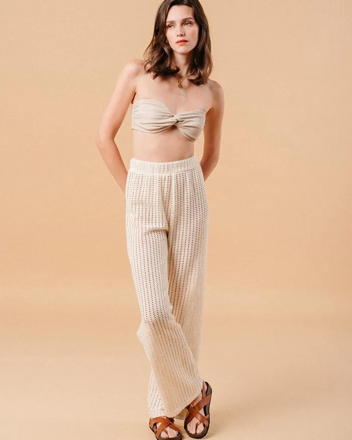 Grace and Mila HighWaisted Trousers TROUSERS BEIGE MORGANE 8211 Shop