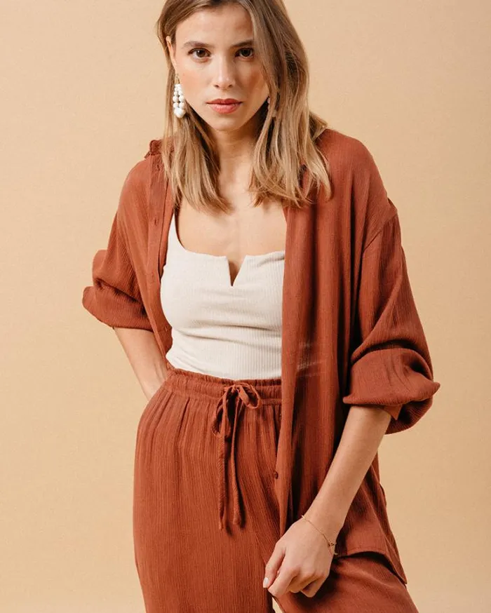 Grace and Mila HighWaisted Trousers TROUSERS CHOCOLAT MATISSE 8211 Shop