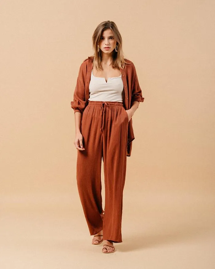 Grace and Mila HighWaisted Trousers TROUSERS CHOCOLAT MATISSE 8211 Shop