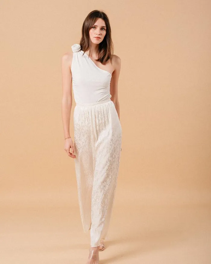 Grace and Mila HighWaisted Trousers TROUSERS ECRU MONCEAU 8211 Shop