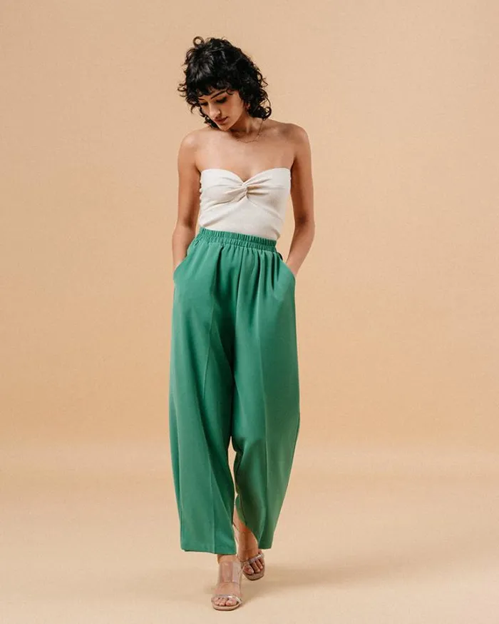 Grace and Mila HighWaisted Trousers TROUSERS VERT MATCH 8211 Shop