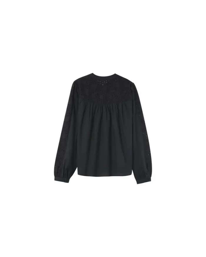 Grace and Mila Lace Shirts SHIRT NOIR NOLISA 8211 Shop