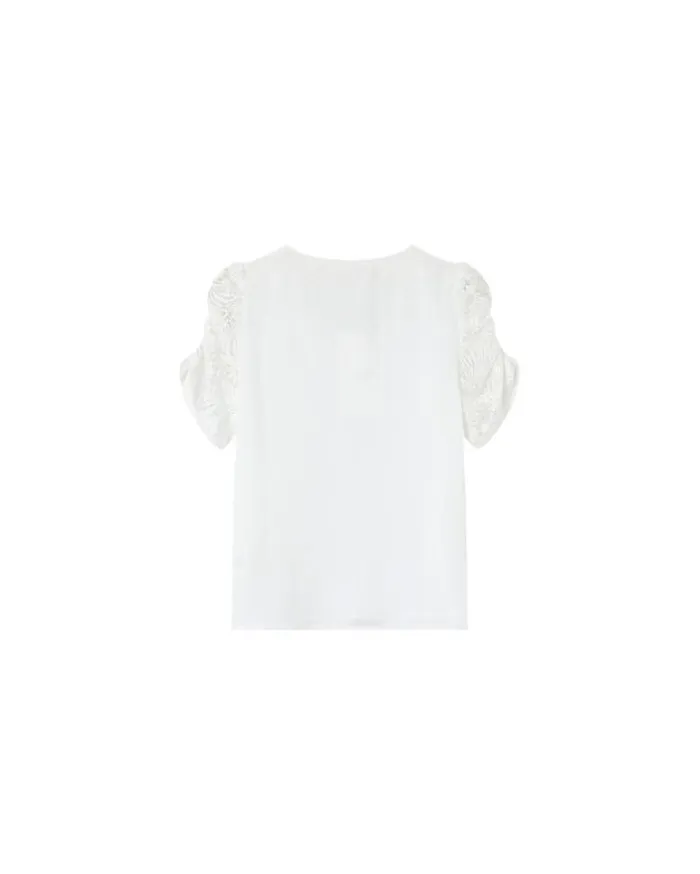 Grace and Mila Lace Tops WOVEN TOP ECRU MAI 8211 Shop