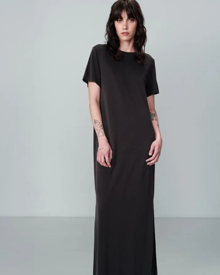 Grace and Mila Long Dresses DRESS ANTHRACITE NINA 8211 Shop