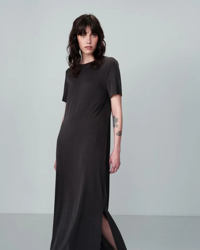 Grace and Mila Long Dresses DRESS ANTHRACITE NINA 8211 Shop