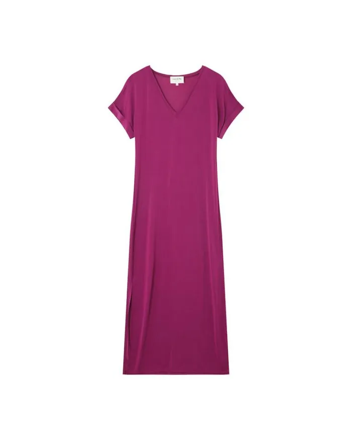 Grace and Mila Long Dresses DRESS AUBERGINE MARGAUX 8211 Shop