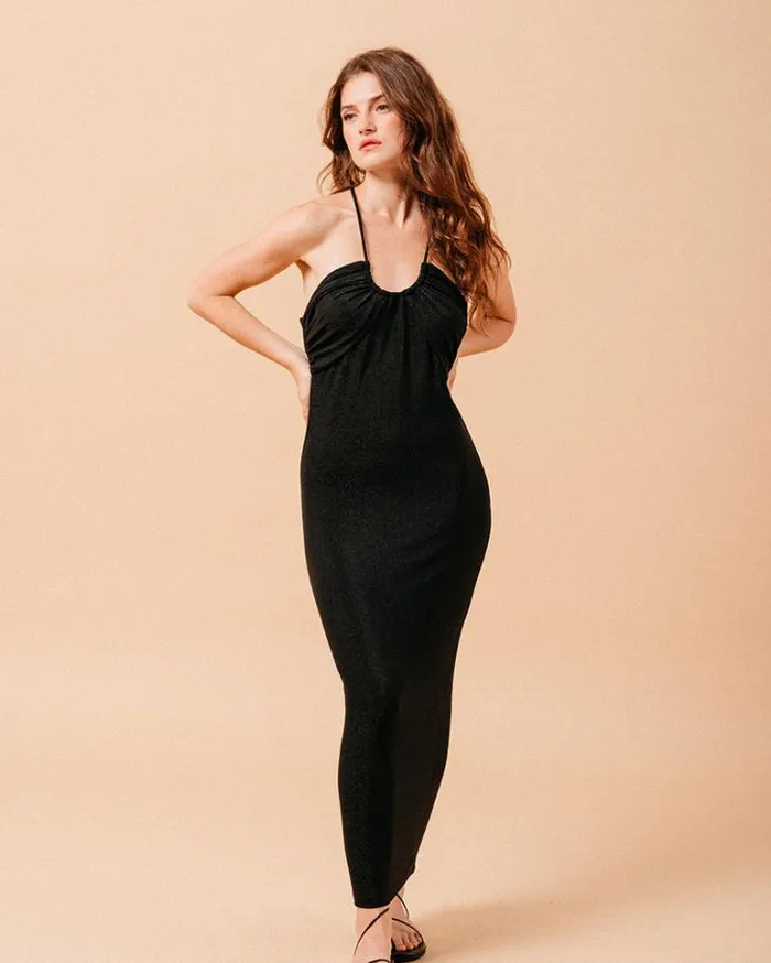 Grace and Mila Long Dresses ROBE LONGUE NOIR MILA 8211 Shop