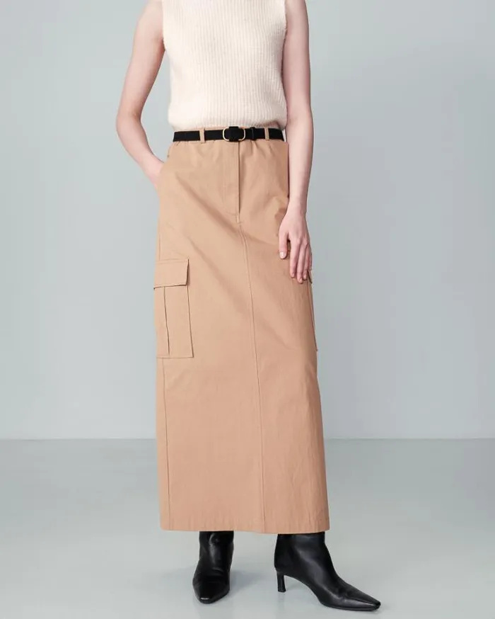 Grace and Mila Long Skirts SKIRT CAMEL NEWYORK 8211 Shop