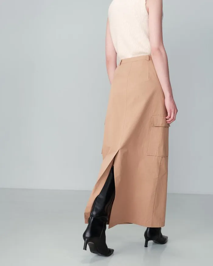 Grace and Mila Long Skirts SKIRT CAMEL NEWYORK 8211 Shop