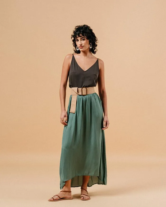 Grace and Mila Long Skirts SKIRT KAKI MELODIE 8211 Shop