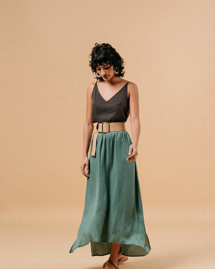 Grace and Mila Long Skirts SKIRT KAKI MELODIE 8211 Shop