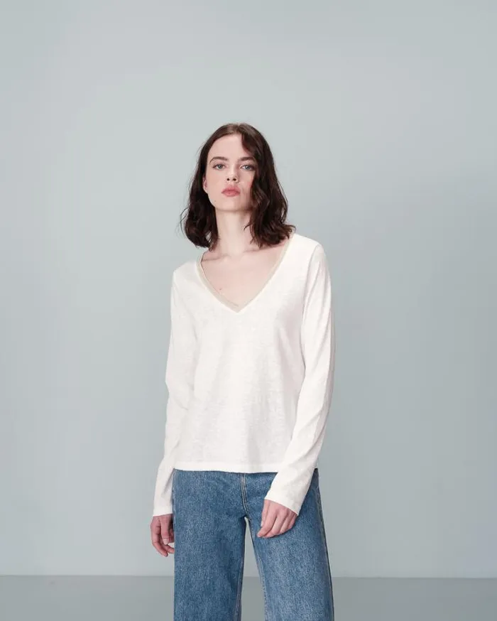Grace and Mila LongSleeves Tshirts TEESHIRT ECRU NISI 8211 Shop