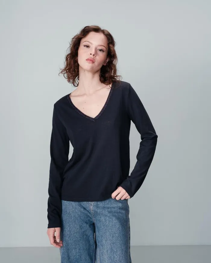 Grace and Mila LongSleeves Tshirts TEESHIRT MARINE NISI 8211 Shop