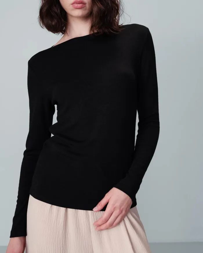Grace and Mila LongSleeves Tshirts TEESHIRT NOIR NOUS 8211 Shop