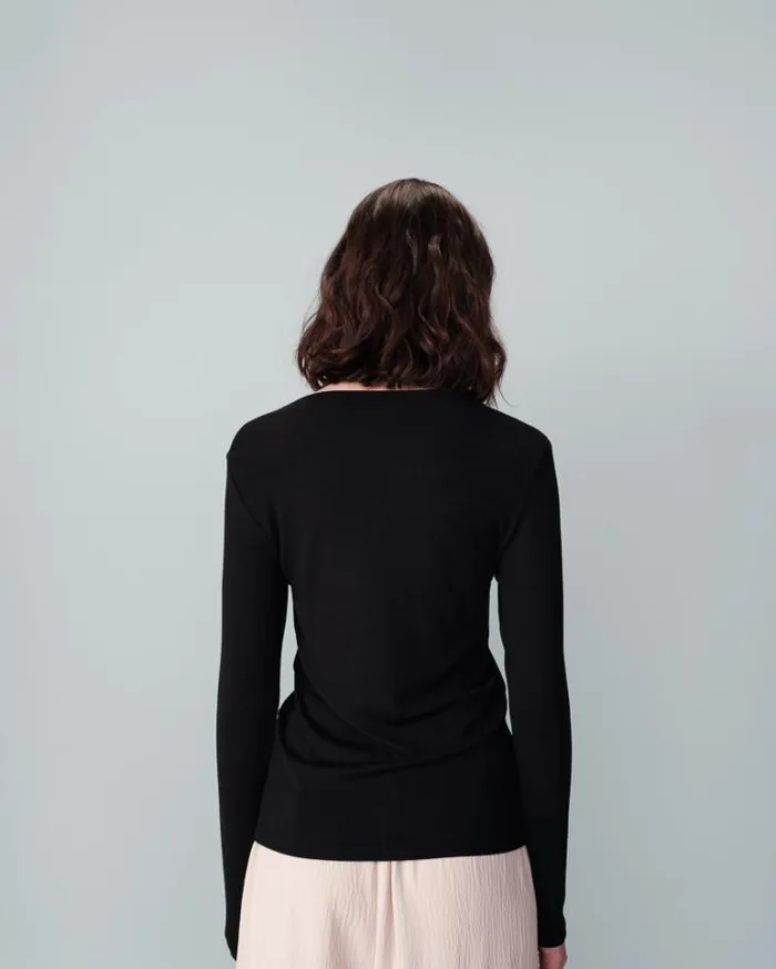 Grace and Mila LongSleeves Tshirts TEESHIRT NOIR NOUS 8211 Shop