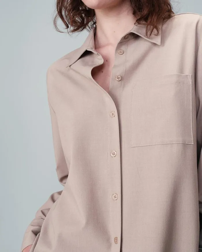 Grace and Mila Longsleeves Shirts SHIRT BEIGE NONO 8211 Shop
