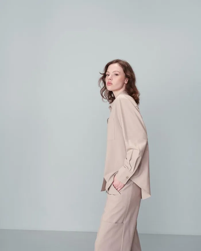 Grace and Mila Longsleeves Shirts SHIRT BEIGE NONO 8211 Shop