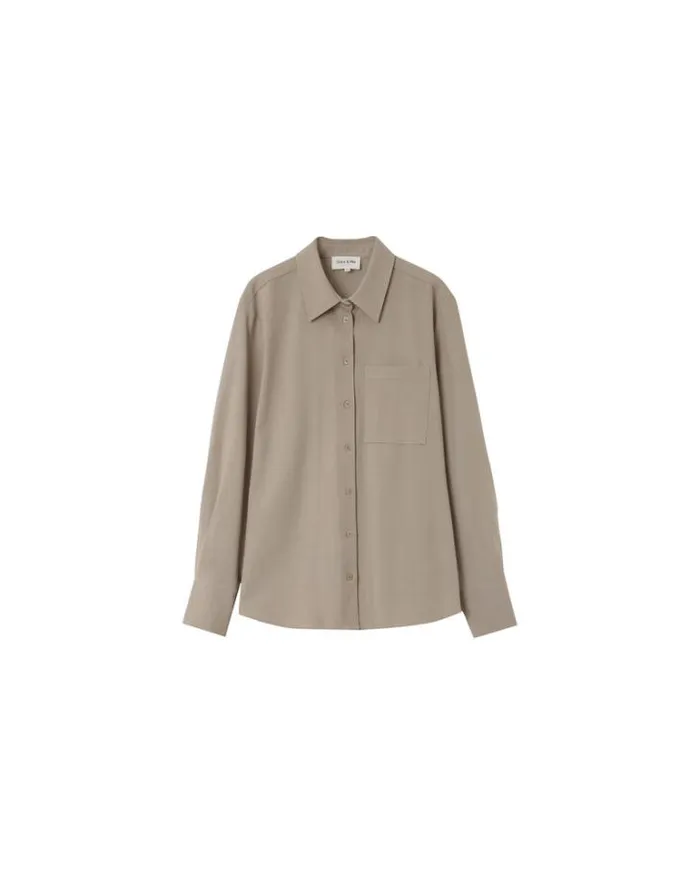 Grace and Mila Longsleeves Shirts SHIRT BEIGE NONO 8211 Shop