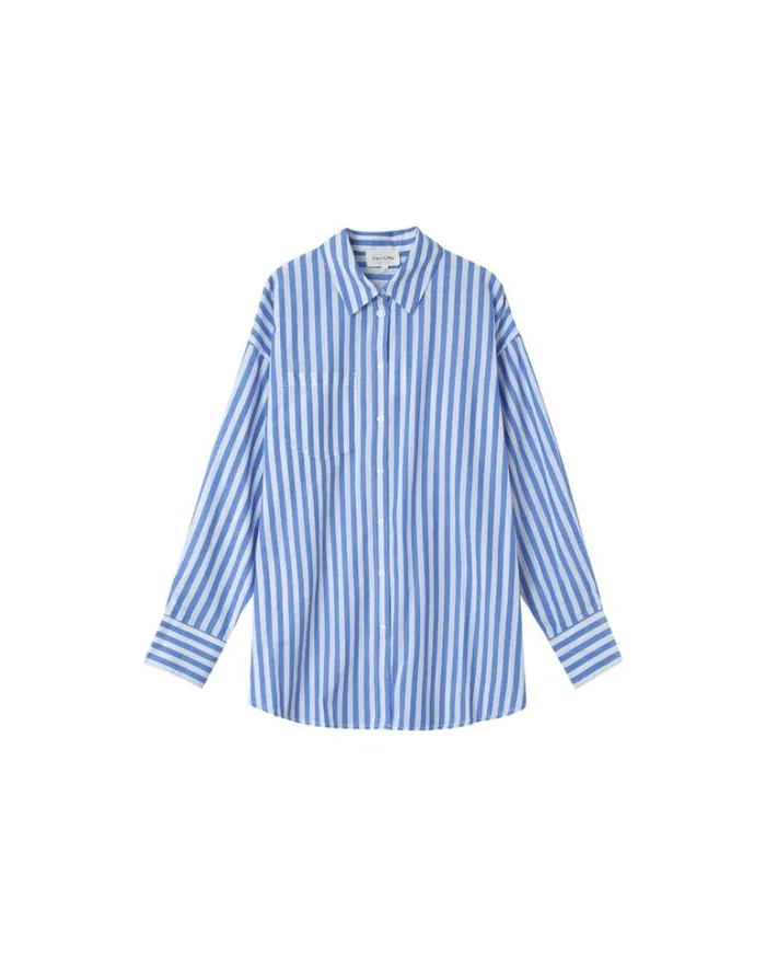 Grace and Mila Longsleeves Shirts SHIRT BLEU MONTREUIL 8211 Shop