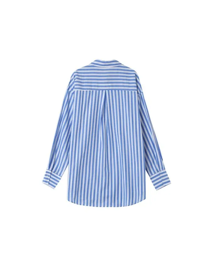 Grace and Mila Longsleeves Shirts SHIRT BLEU MONTREUIL 8211 Shop