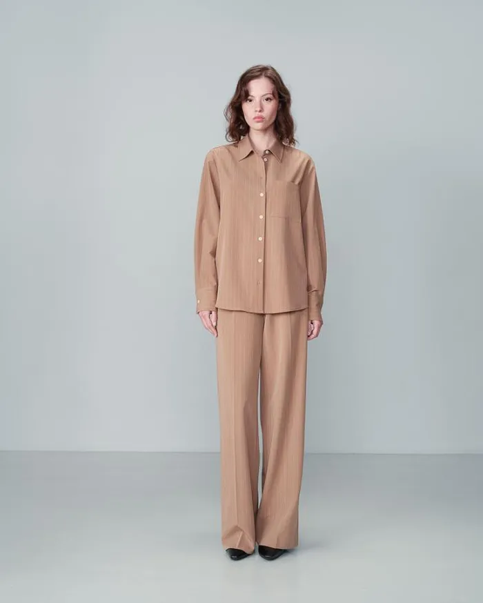 Grace and Mila Longsleeves Shirts SHIRT CAMEL NAWELLE 8211 Shop