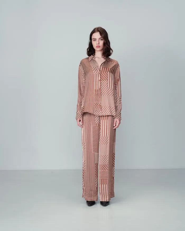 Grace and Mila Longsleeves Shirts SHIRT CHOCOLAT NEO 8211 Shop
