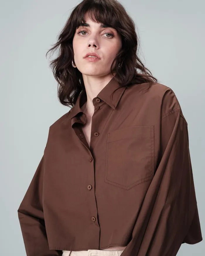Grace and Mila Longsleeves Shirts SHIRT CHOCOLAT NIAMITA 8211 Shop