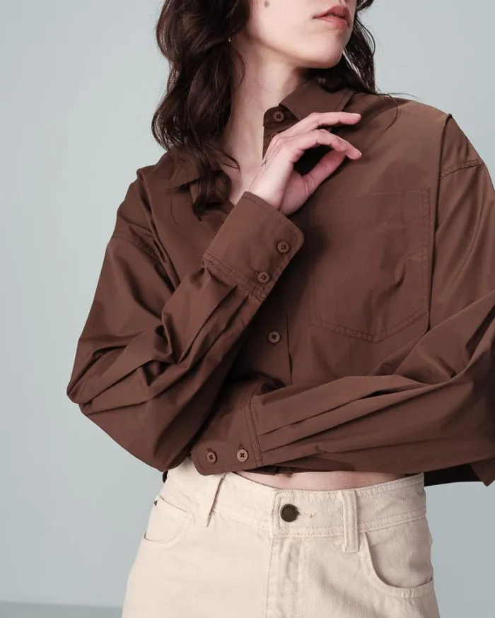 Grace and Mila Longsleeves Shirts SHIRT CHOCOLAT NIAMITA 8211 Shop