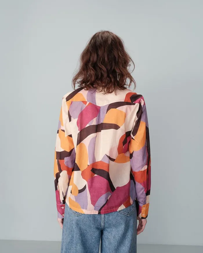 Grace and Mila Longsleeves Shirts SHIRT MULTICO NUAGE 8211 Shop