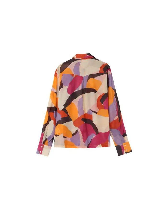Grace and Mila Longsleeves Shirts SHIRT MULTICO NUAGE 8211 Shop