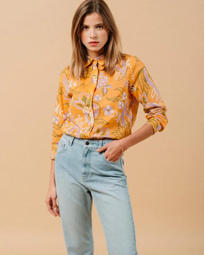 Grace and Mila Longsleeves Shirts SHIRT ORANGE MARICA 8211 Shop