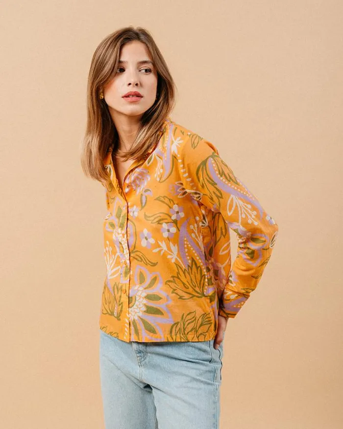 Grace and Mila Longsleeves Shirts SHIRT ORANGE MARICA 8211 Shop