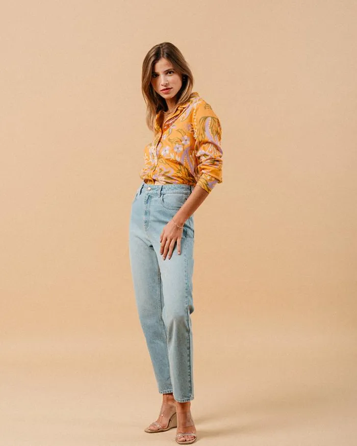 Grace and Mila Longsleeves Shirts SHIRT ORANGE MARICA 8211 Shop