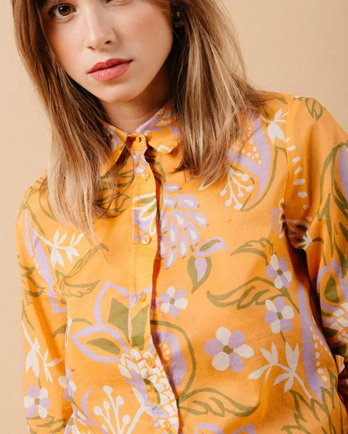 Grace and Mila Longsleeves Shirts SHIRT ORANGE MARICA 8211 Shop