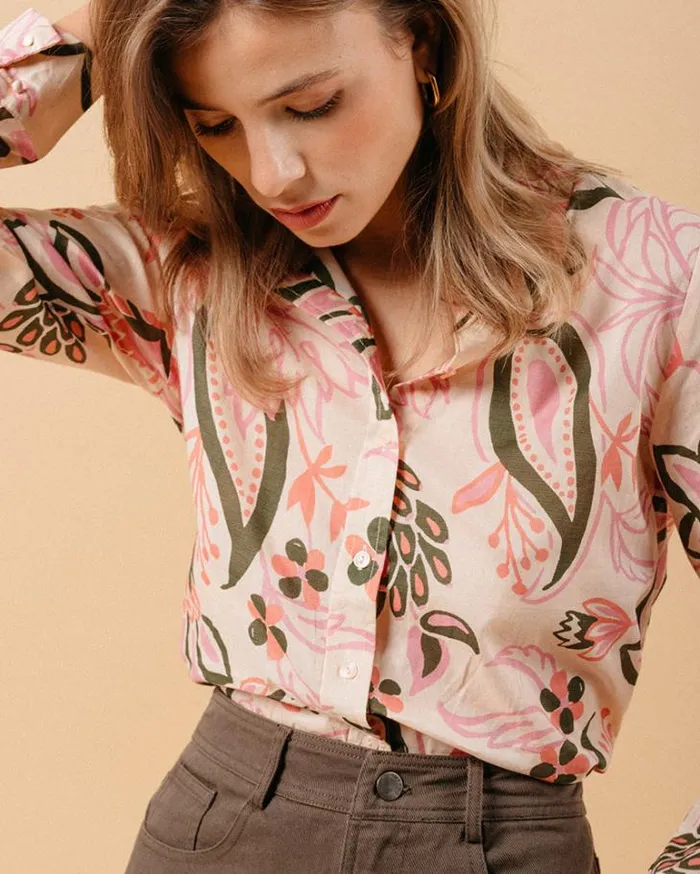 Grace and Mila Longsleeves Shirts SHIRT ORANGE MARICA 8211 Shop