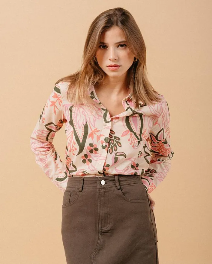 Grace and Mila Longsleeves Shirts SHIRT ROSE MARICA 8211 Shop