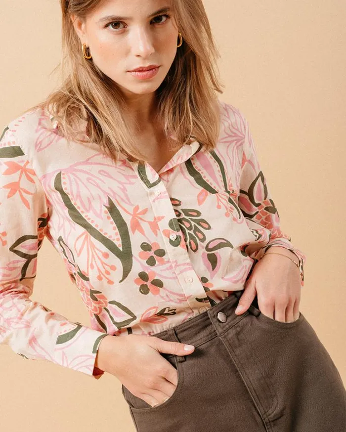 Grace and Mila Longsleeves Shirts SHIRT ROSE MARICA 8211 Shop