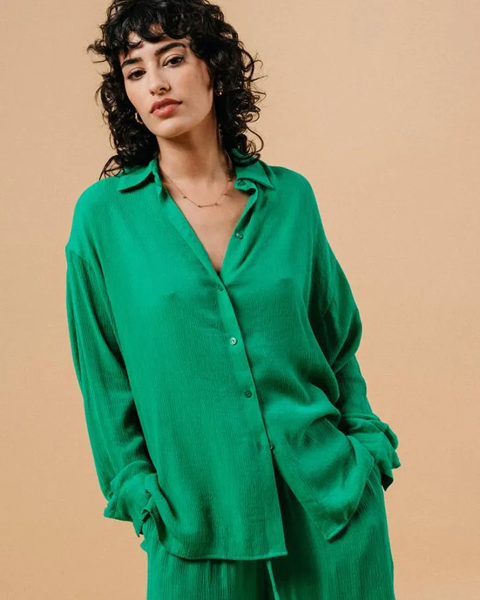 Grace and Mila Longsleeves Shirts SHIRT VERT MARKET 8211 Shop