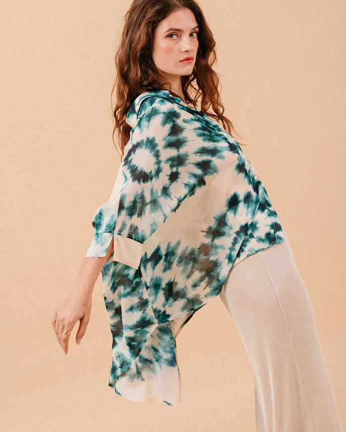 Grace and Mila Longsleeves Shirts SHIRT VERT MOSAIQUE 8211 Shop