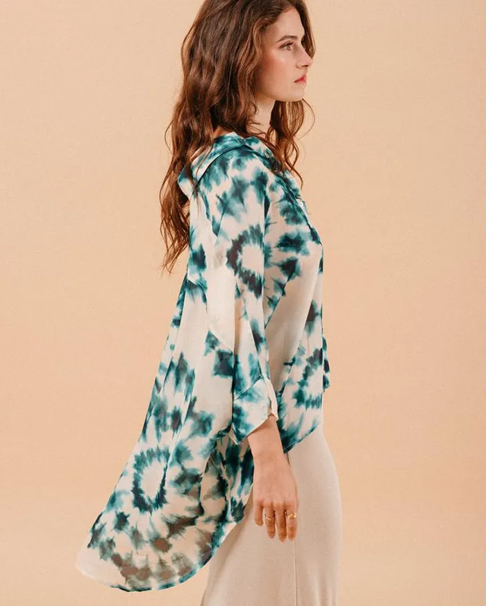 Grace and Mila Longsleeves Shirts SHIRT VERT MOSAIQUE 8211 Shop