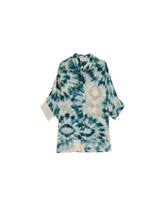 Grace and Mila Longsleeves Shirts SHIRT VERT MOSAIQUE 8211 Shop