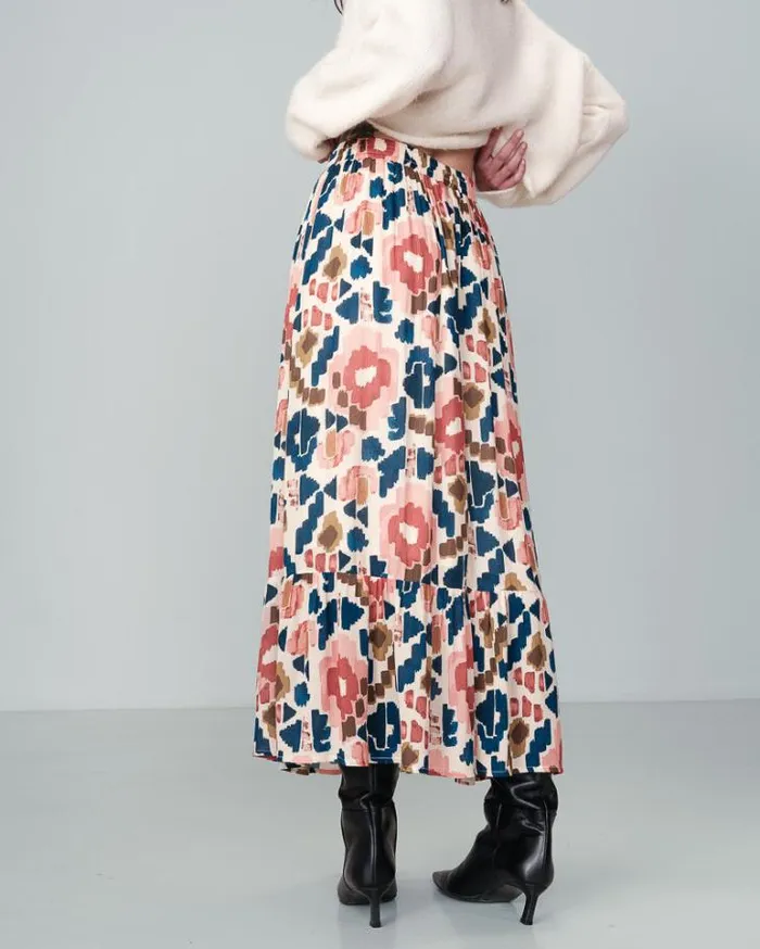 Grace and Mila Midi Skirts SKIRT BEIGE NICKY 8211 Shop