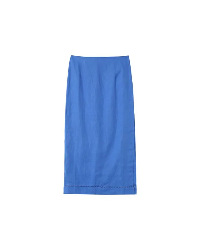 Grace and Mila Midi Skirts SKIRT BLEU MERITE 8211 Shop