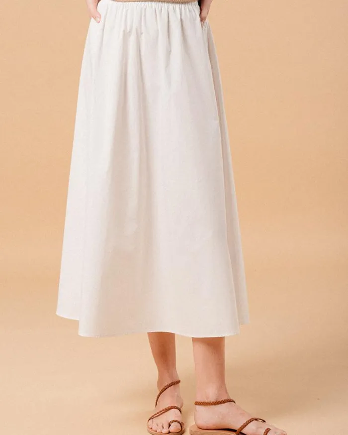 Grace and Mila Midi Skirts SKIRT ECRU MUTINE 8211 Shop